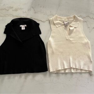 Sincerely Jules Black Collared Tops